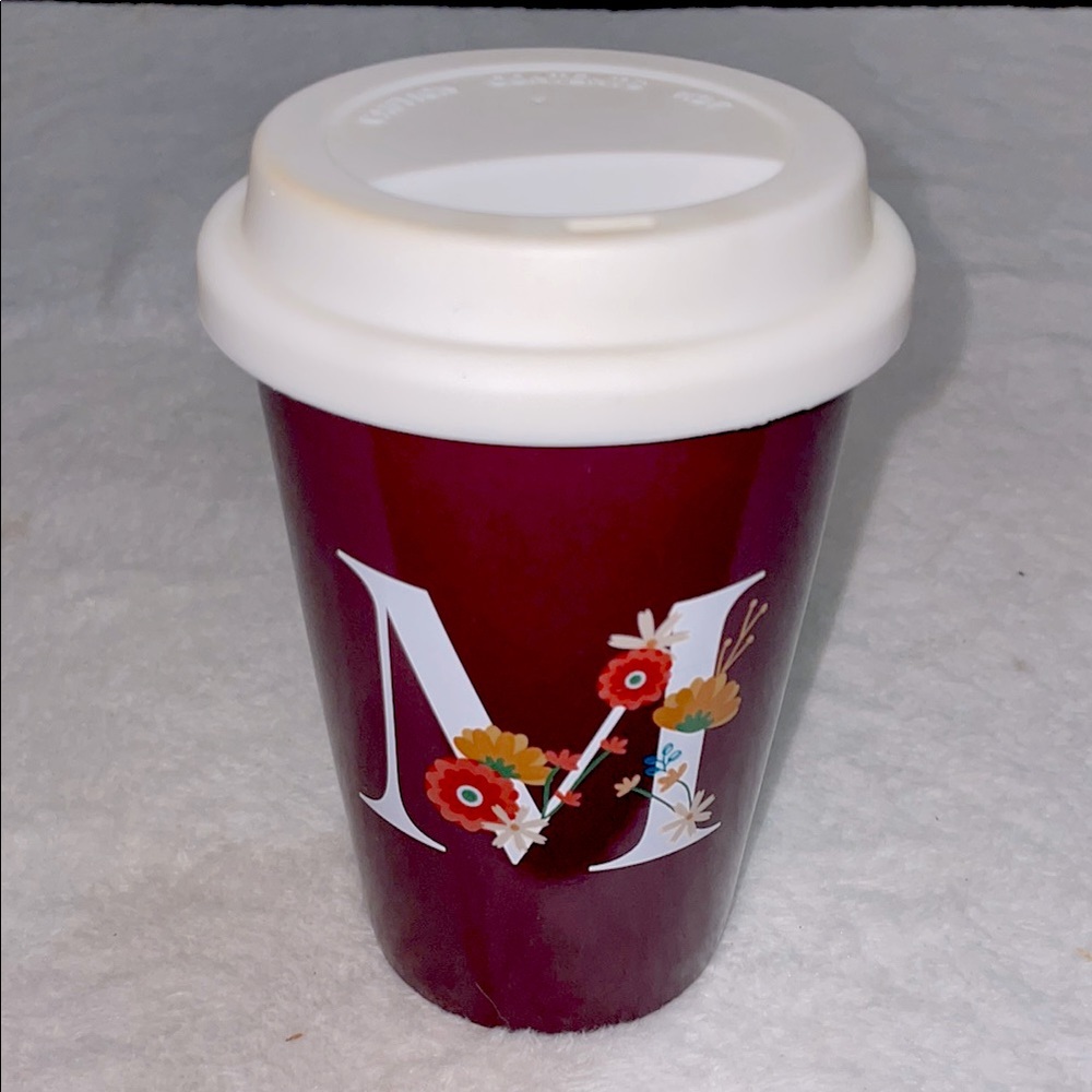 Orly Maison Floral Monogram “M” Travel Mug